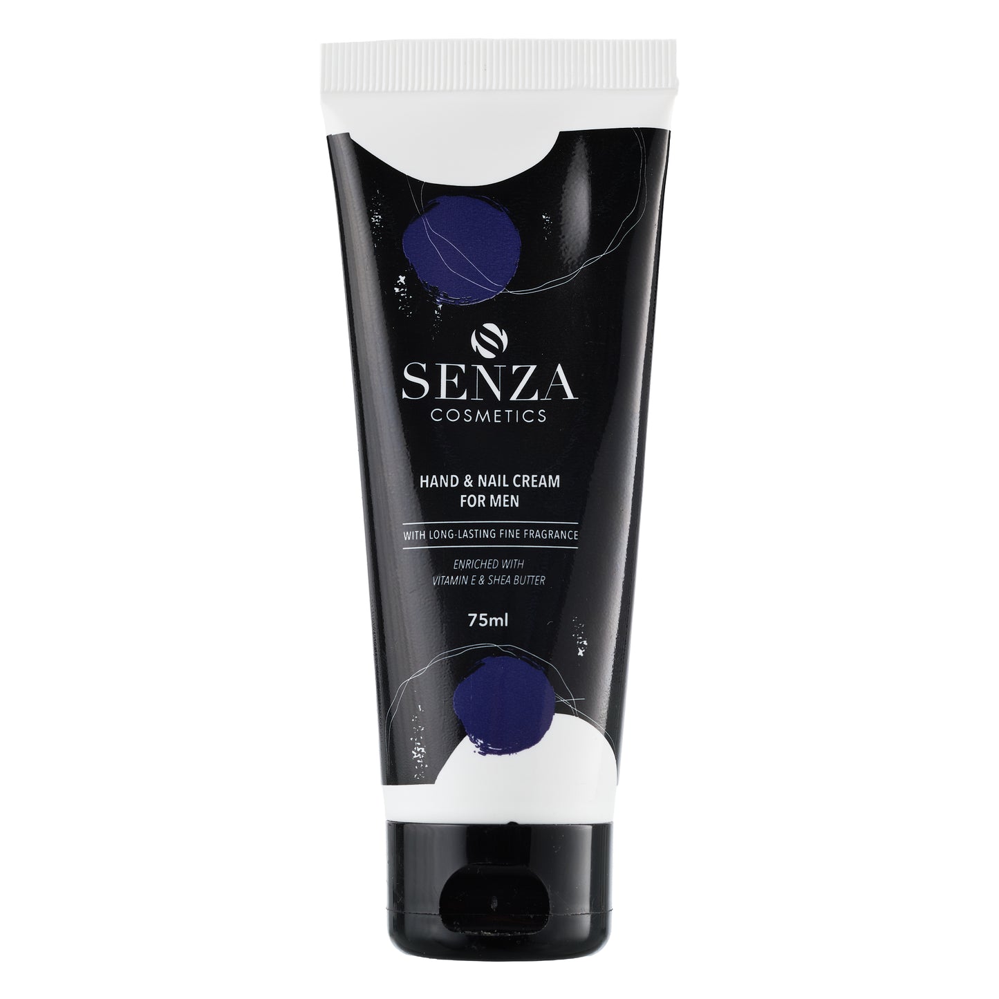 Senza Cosmetics hand and nail cream tube for men