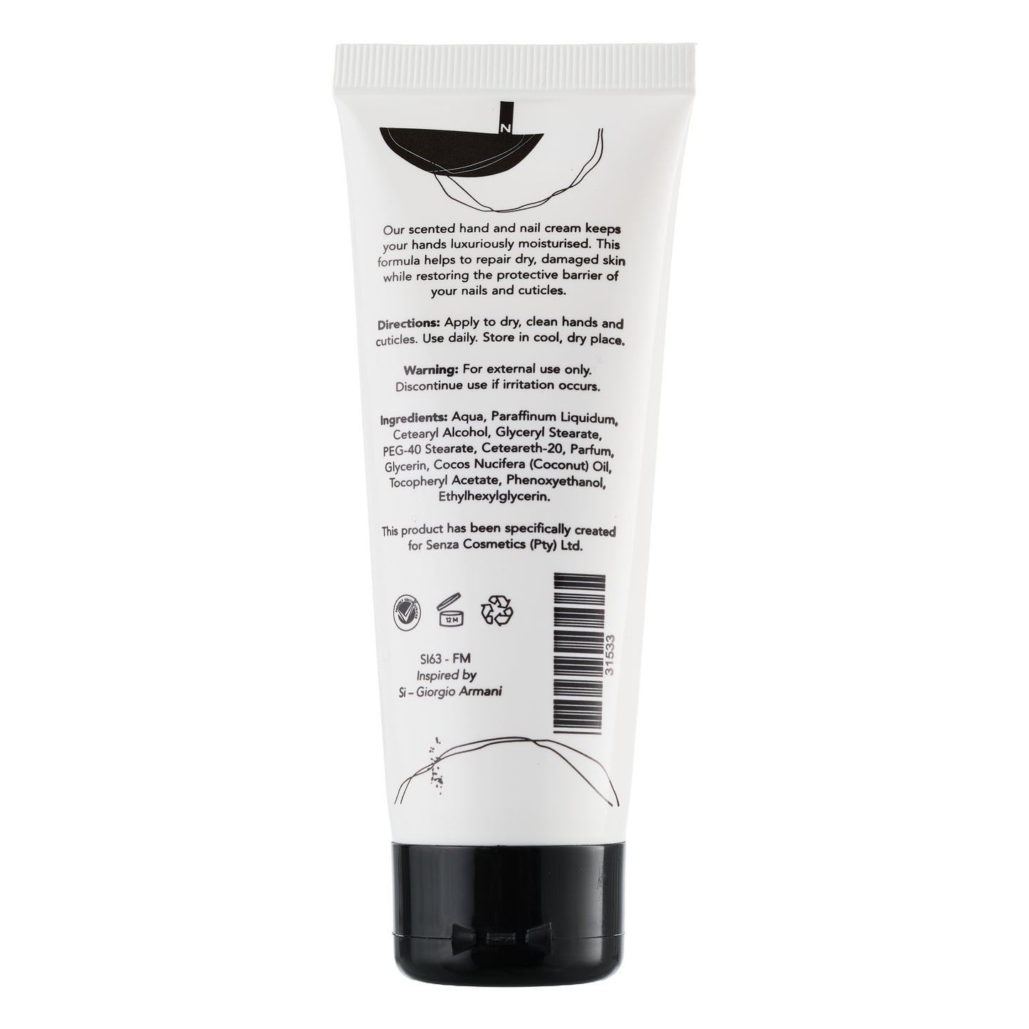 HAND CREAM SI63 - FM INSPIRED BY SI - GIORGIO ARMANI